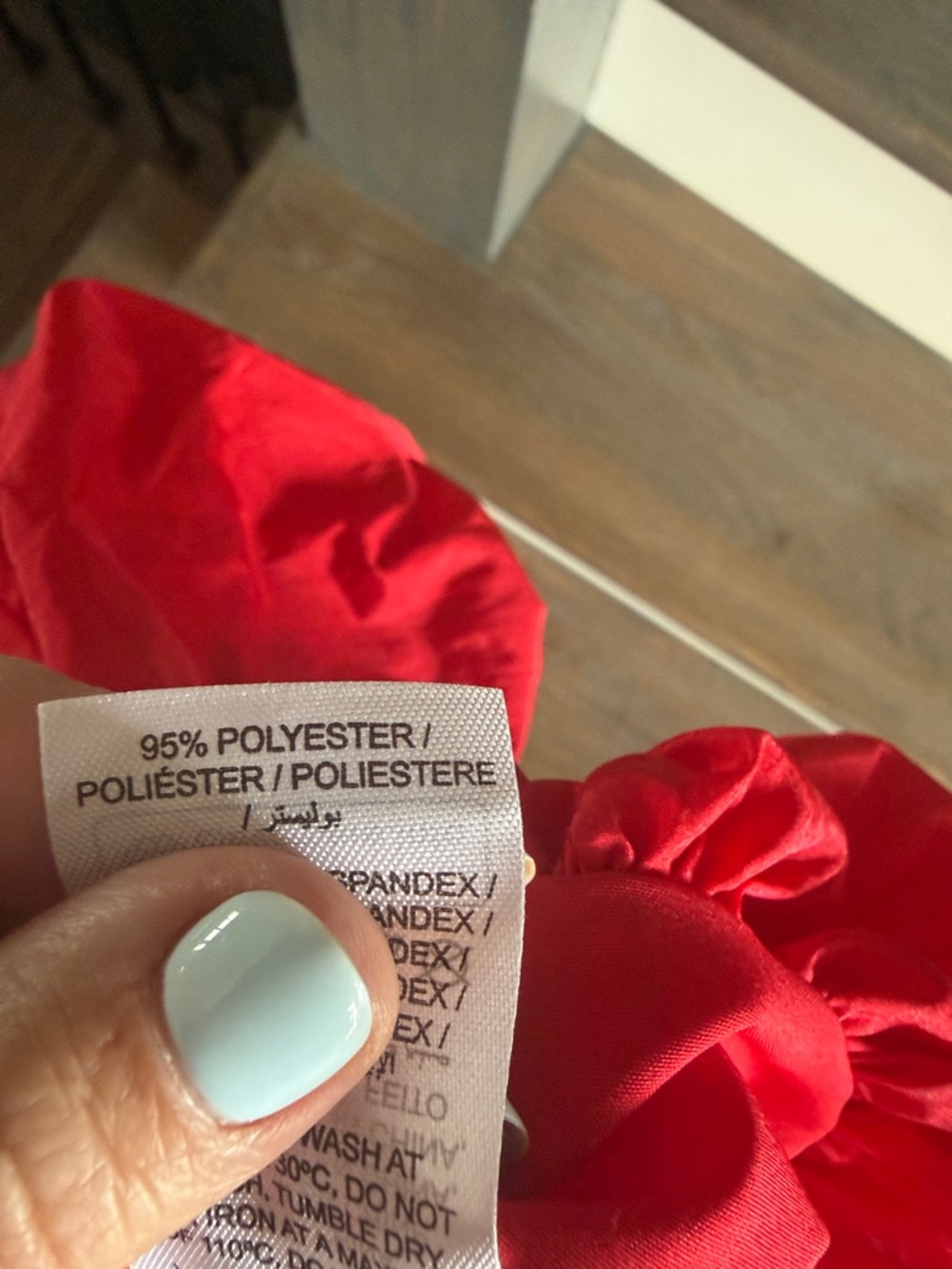 Edikted Red Mini Dress with Bubble Skirt - Picture 4 of 5